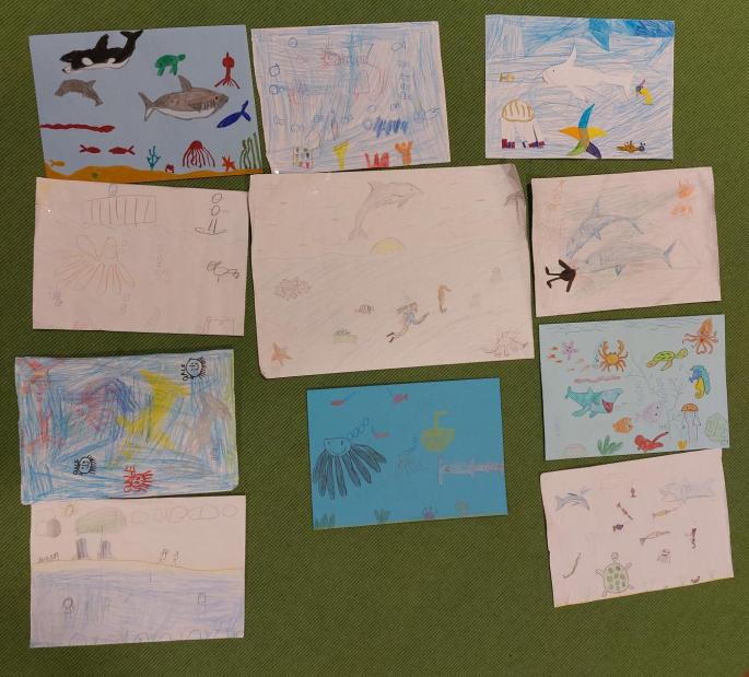 © Michaela Mairer Zeichnungen von der Schwimmwoche